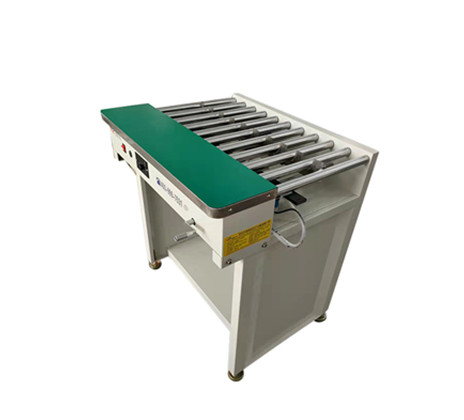 爐后可對接無軌道網帶線 皮帶線 自動校正接駁臺(圖1)